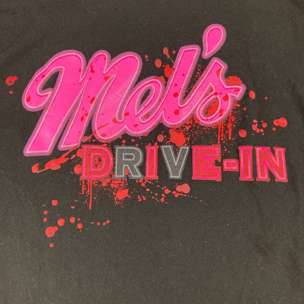 Universal Halloween Horror Nights Mel's Drive-In Men 4XL Black T Shirt Passholde